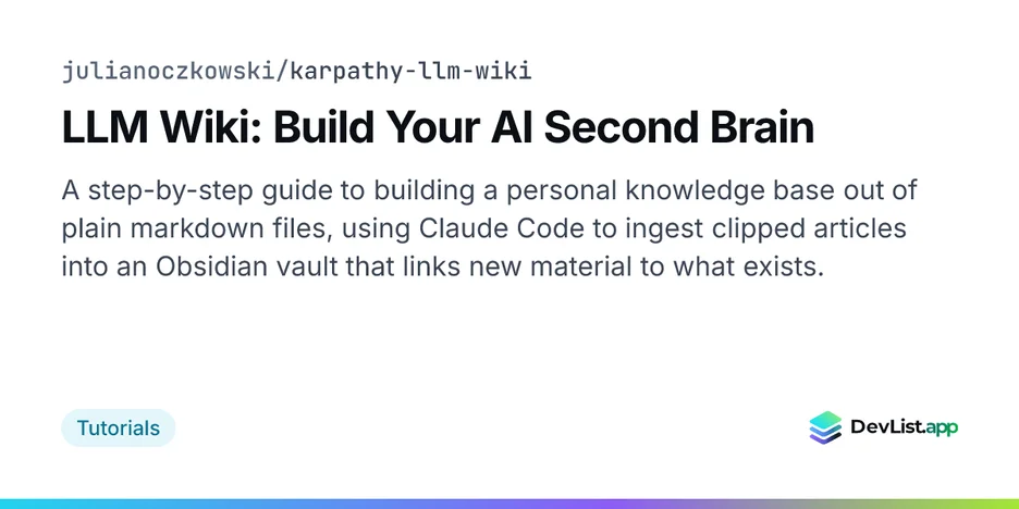 LLM Wiki: Build Your AI Second Brain
