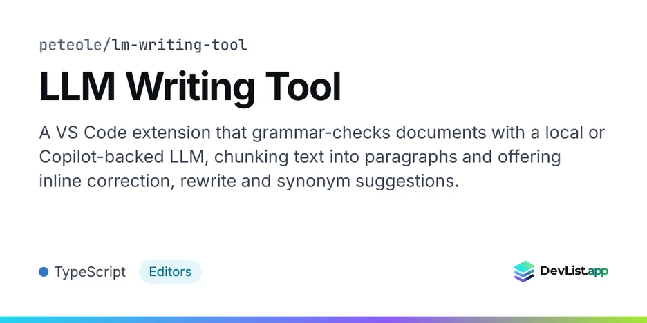 LLM Writing Tool