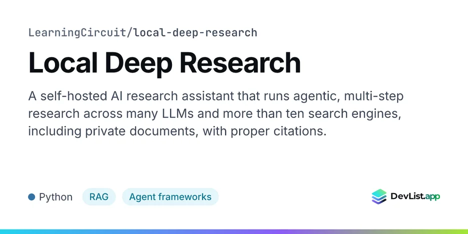 Local Deep Research
