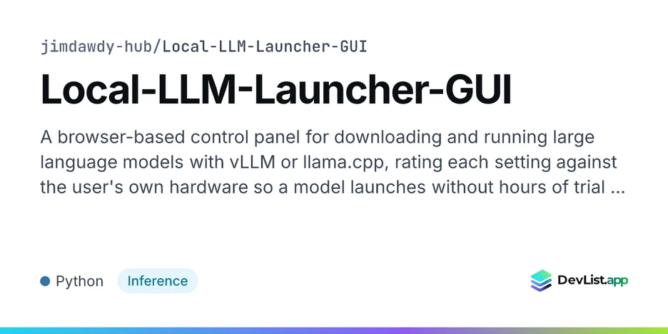 Local-LLM-Launcher-GUI