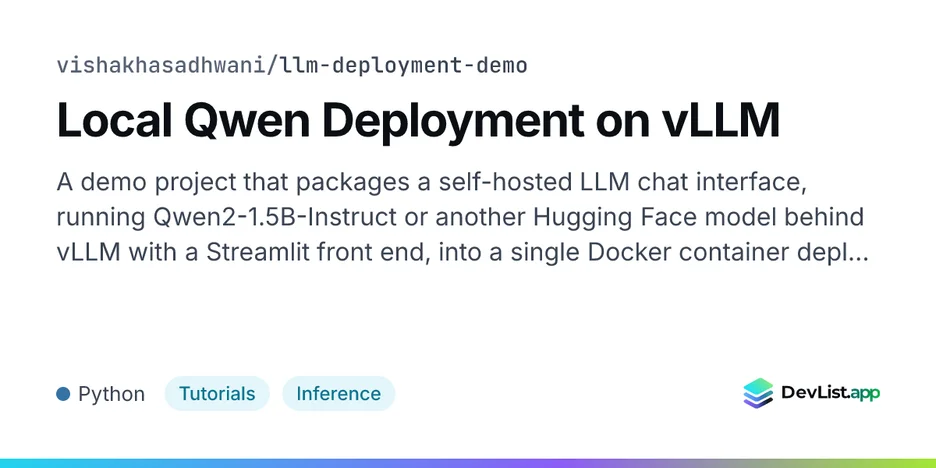 Local Qwen Deployment on vLLM