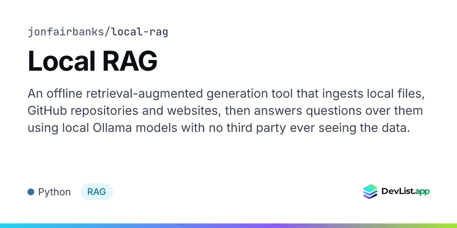 Local RAG