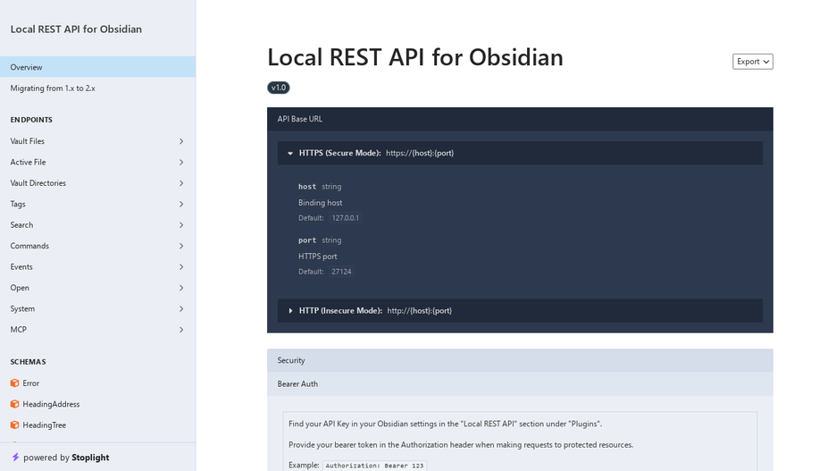 Local REST API with MCP