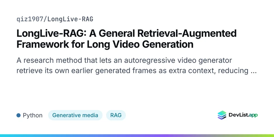 LongLive-RAG: A General Retrieval-Augmented Framework for Long Video Generation