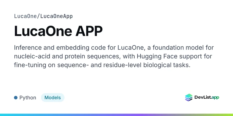 LucaOne APP