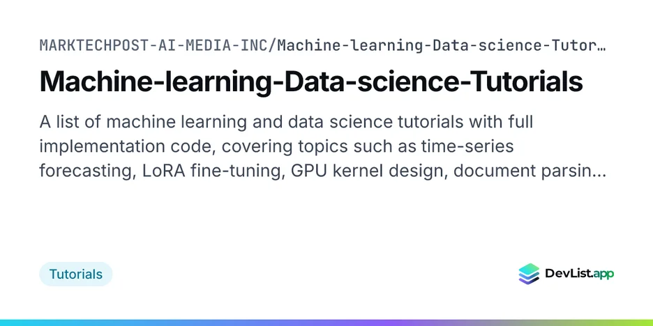 Machine-learning-Data-science-Tutorials