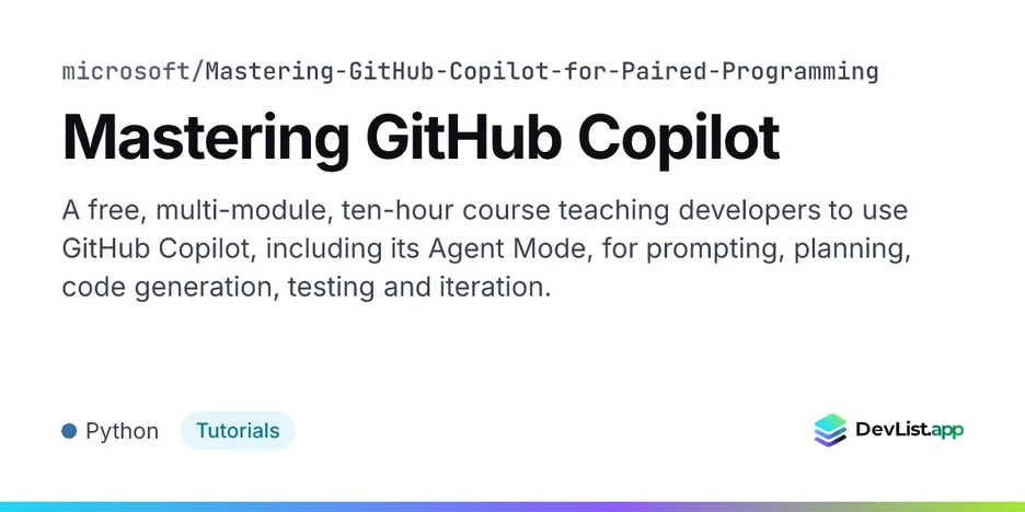 Mastering GitHub Copilot
