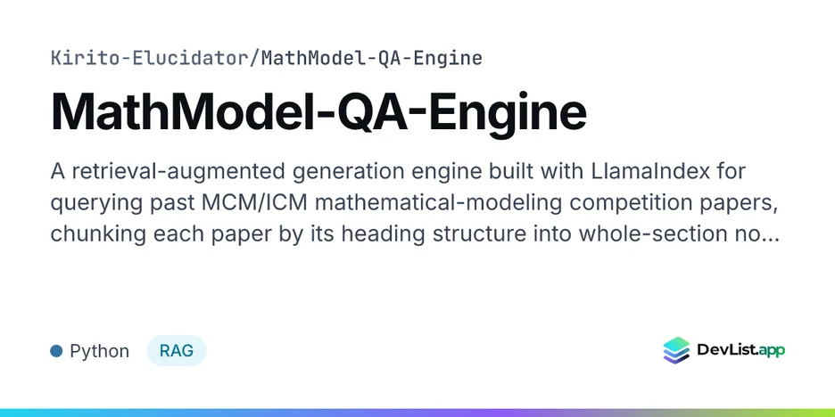 MathModel-QA-Engine