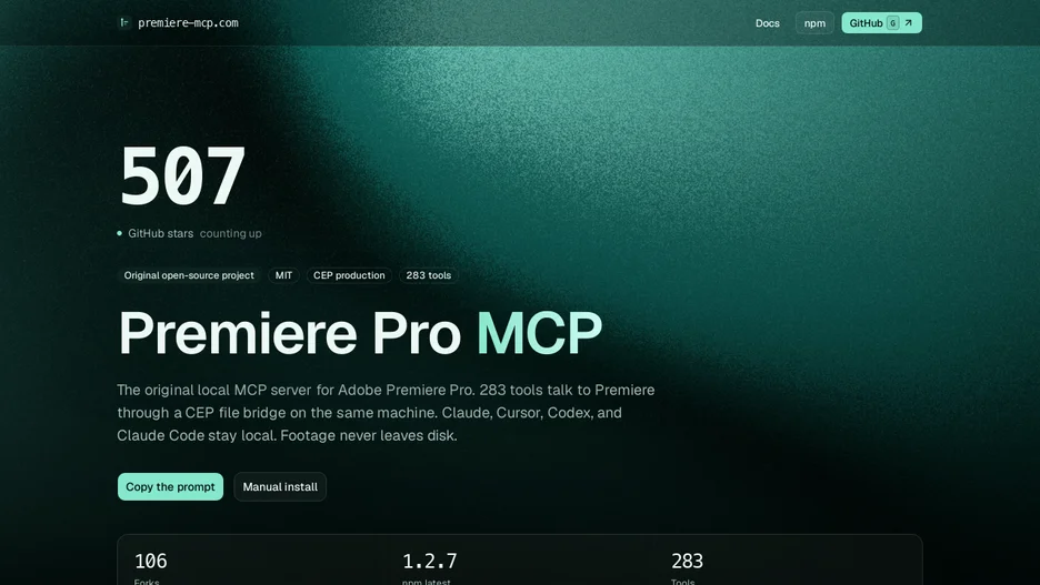 MCP Bridge for Adobe Premiere Pro