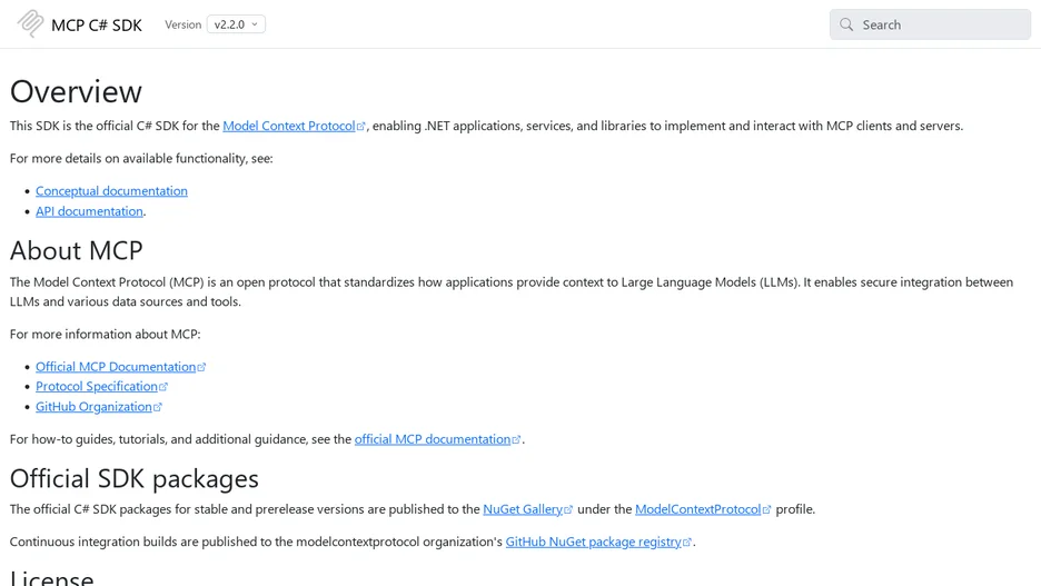 MCP C# SDK