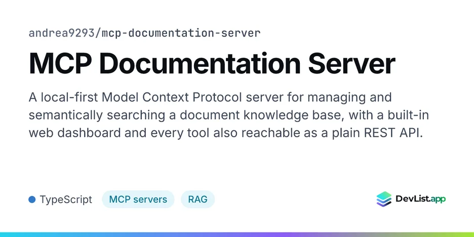 MCP Documentation Server