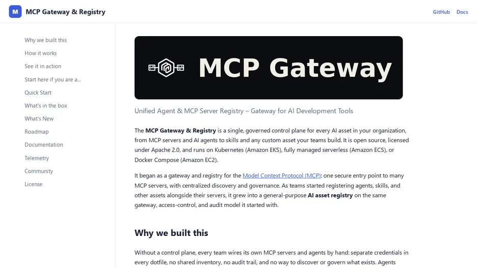 MCP Gateway & Registry
