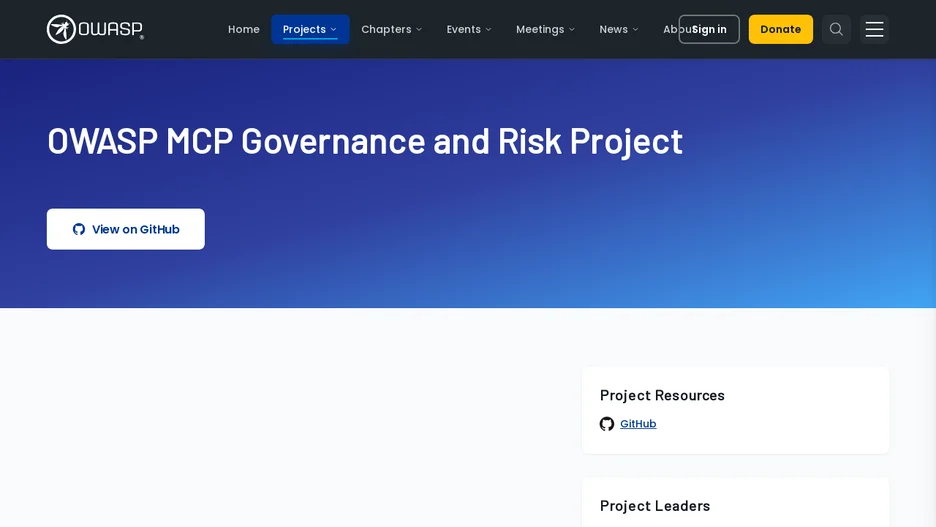MCP Governance & Risk Framework