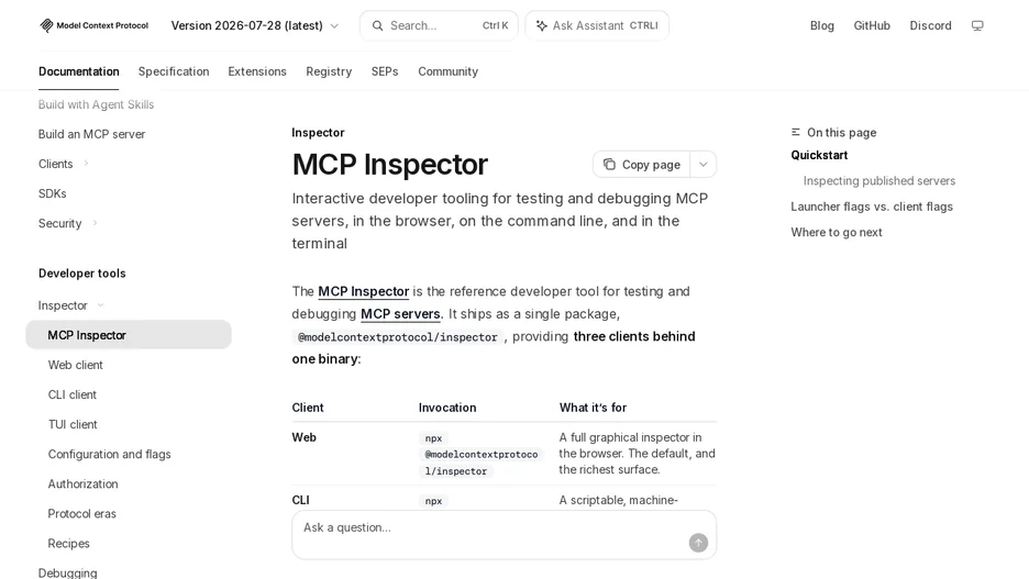 MCP Inspector