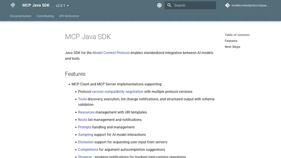 MCP Java SDK