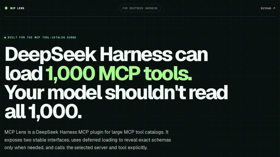 MCP Lens for DeepSeek Harness