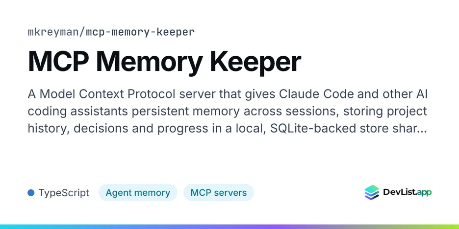 MCP Memory Keeper