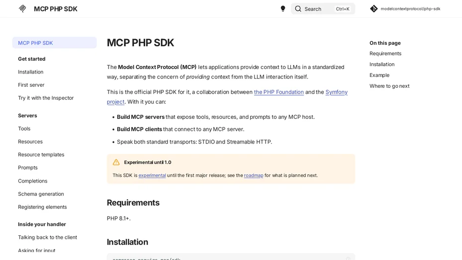 MCP PHP SDK