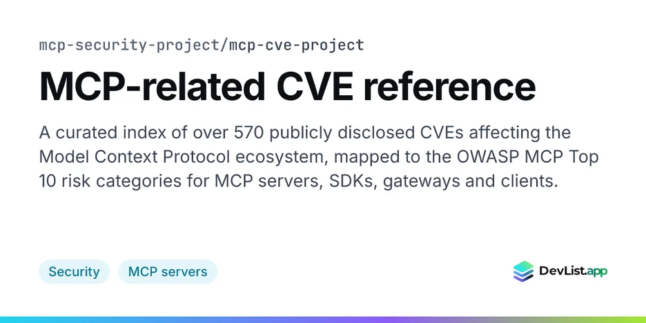 MCP-related CVE reference