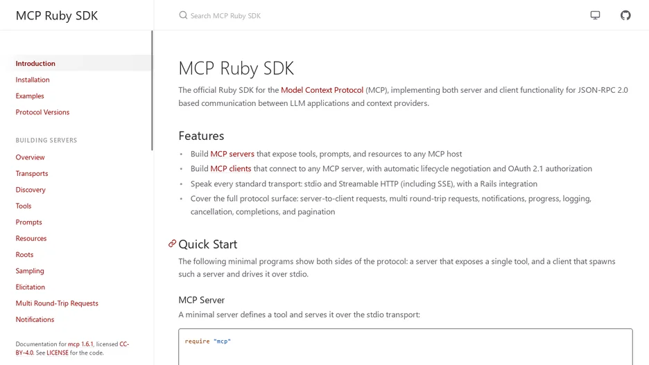 MCP Ruby SDK