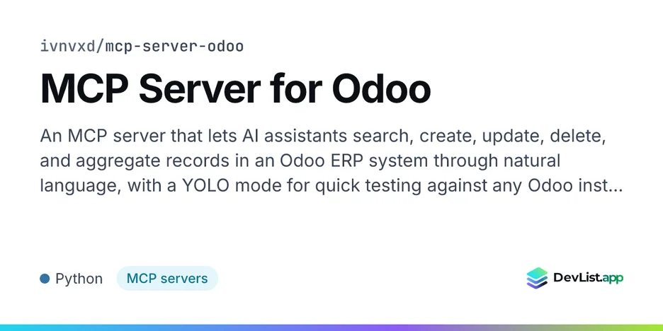 MCP Server for Odoo