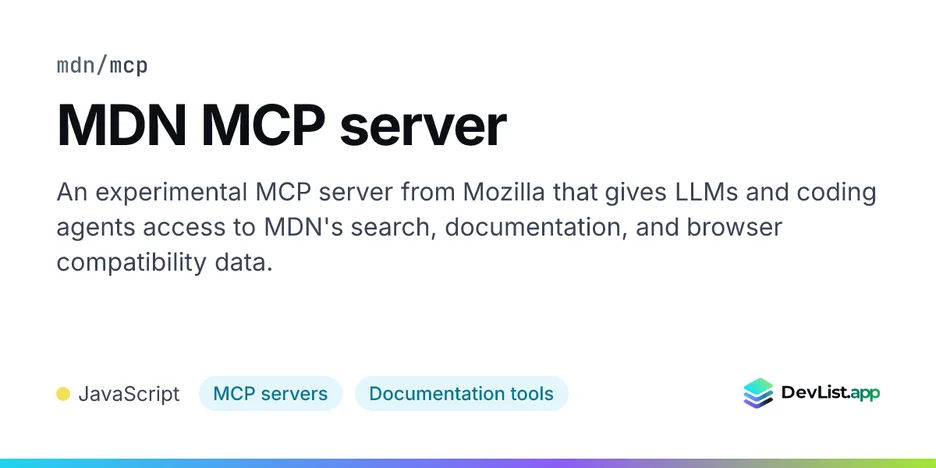 MDN MCP server