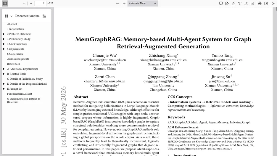 MemGraphRAG