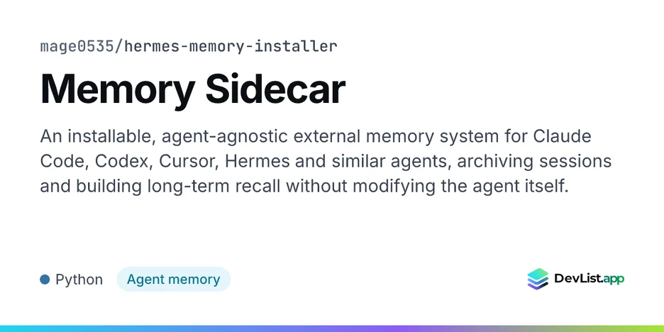 Memory Sidecar