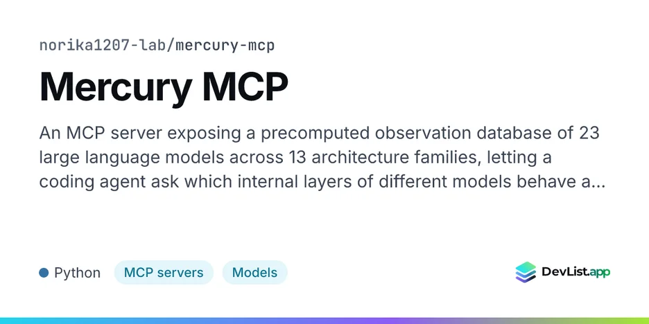 Mercury MCP