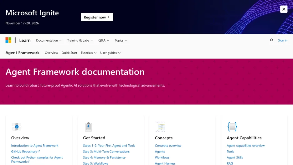 Microsoft Agent Framework