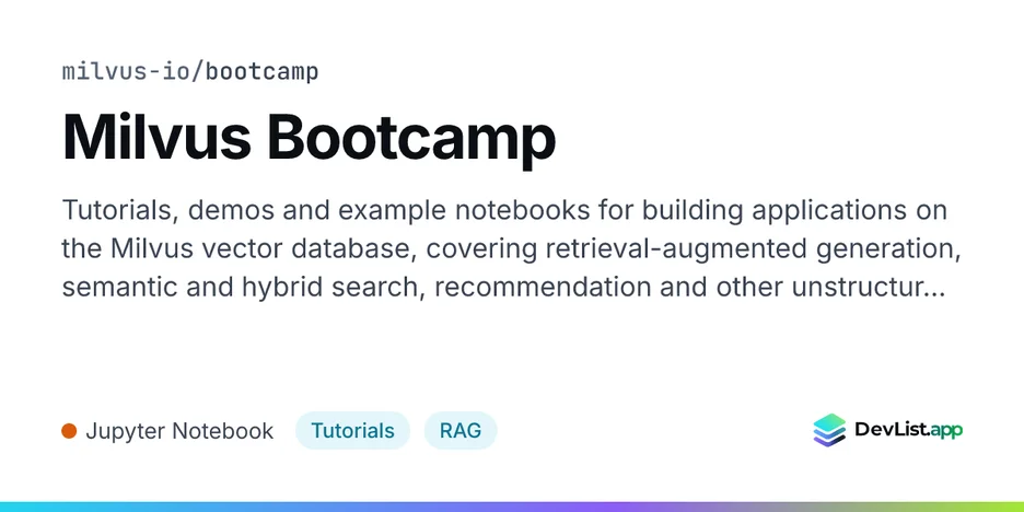 Milvus Bootcamp