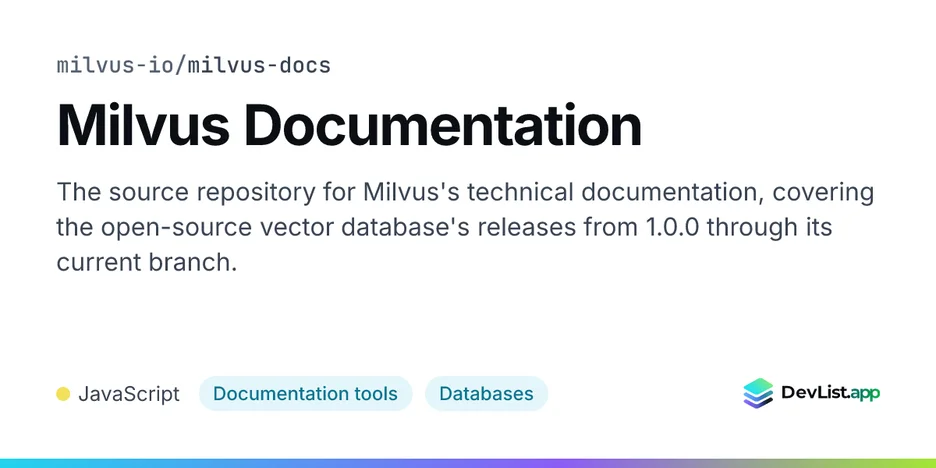 Milvus Documentation