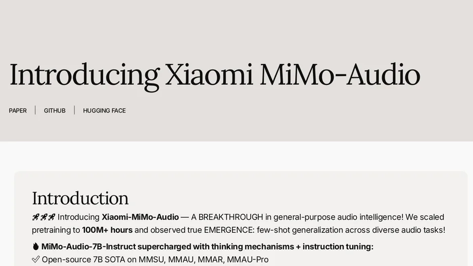 MiMo-Audio