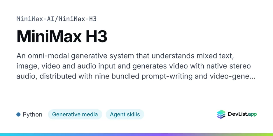 MiniMax H3