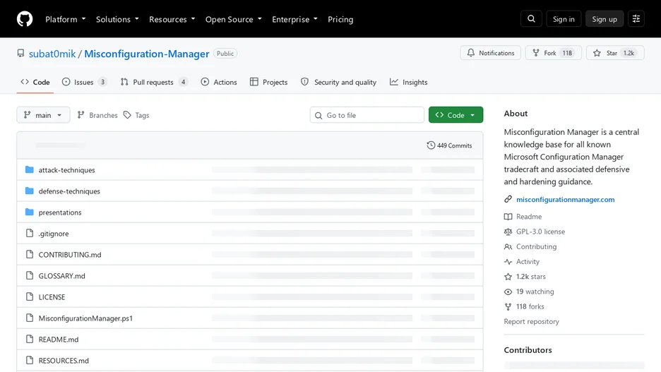 Misconfiguration Manager