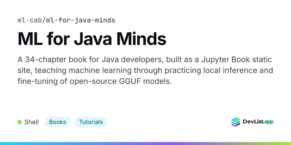 ML for Java Minds