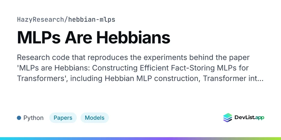 MLPs Are Hebbians