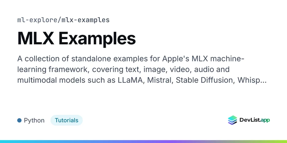 MLX Examples