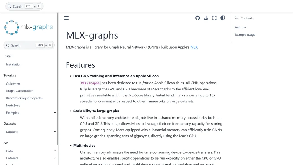 MLX-graphs