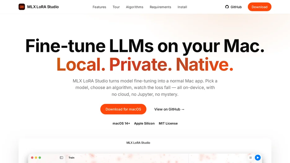 MLX LoRA Studio