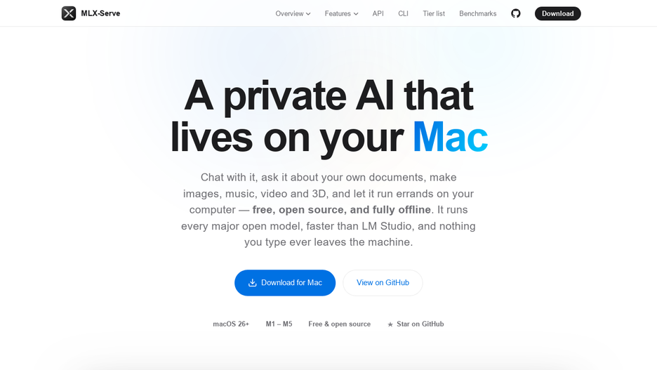 mlx-serve — run any LLM on your Mac