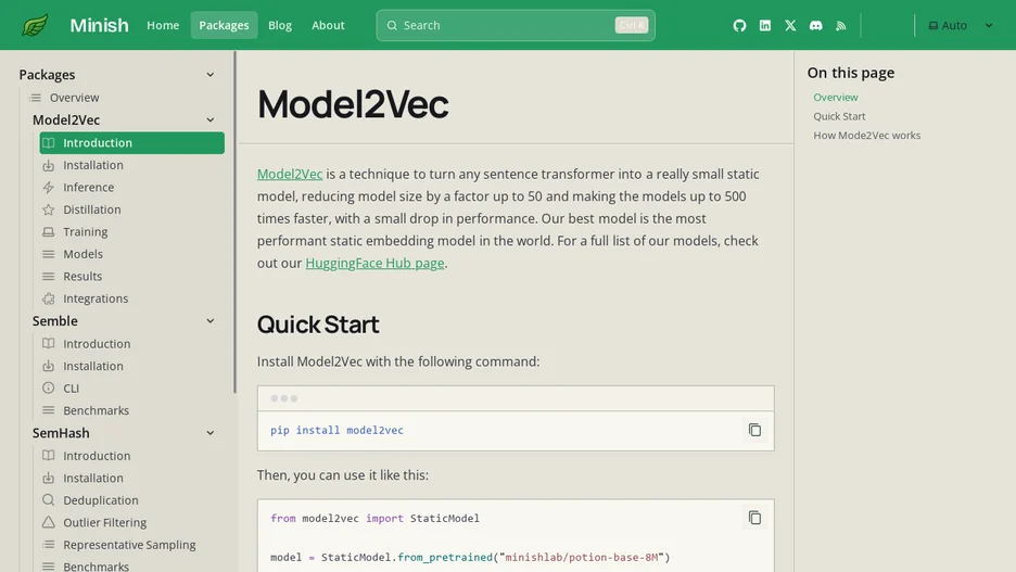 Model2Vec