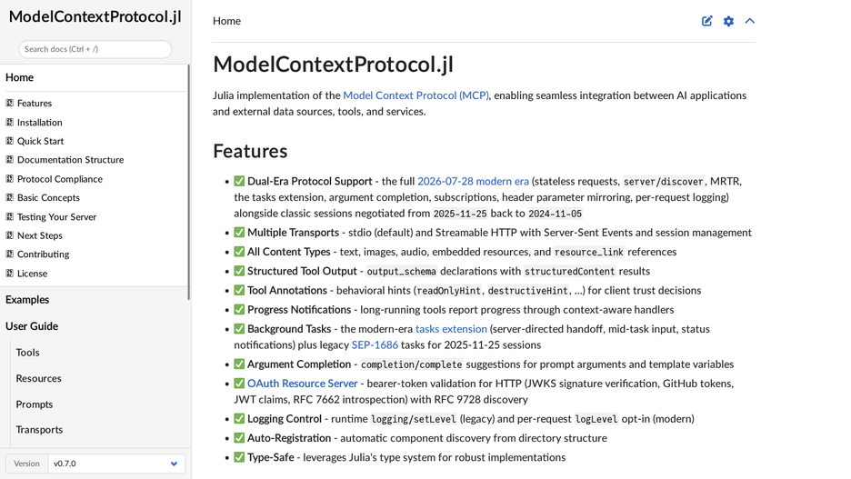 ModelContextProtocol.jl