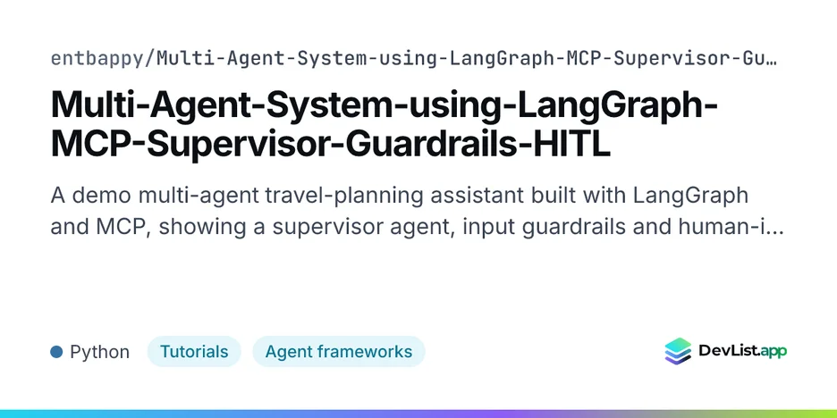 Multi-Agent-System-using-LangGraph-MCP-Supervisor-Guardrails-HITL