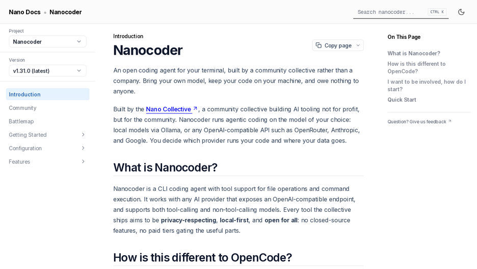 Nanocoder