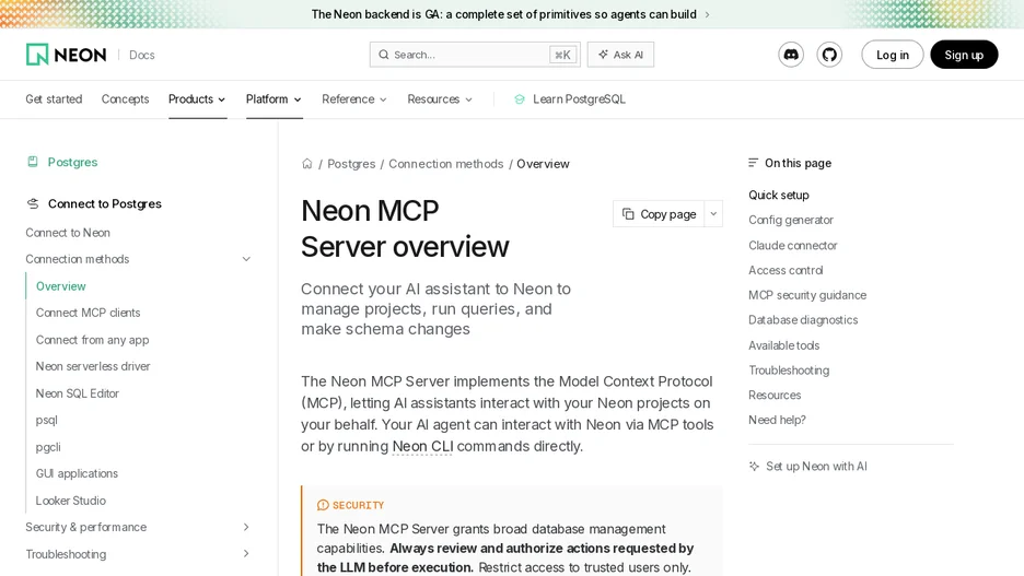 Neon MCP Server