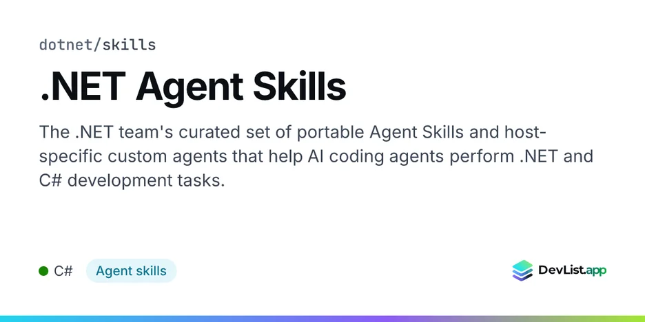 .NET Agent Skills
