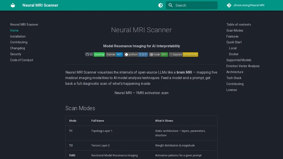 Neural MRI Scanner