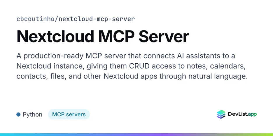 Nextcloud MCP Server