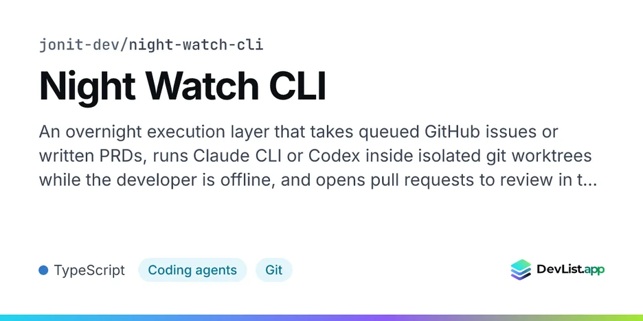 Night Watch CLI